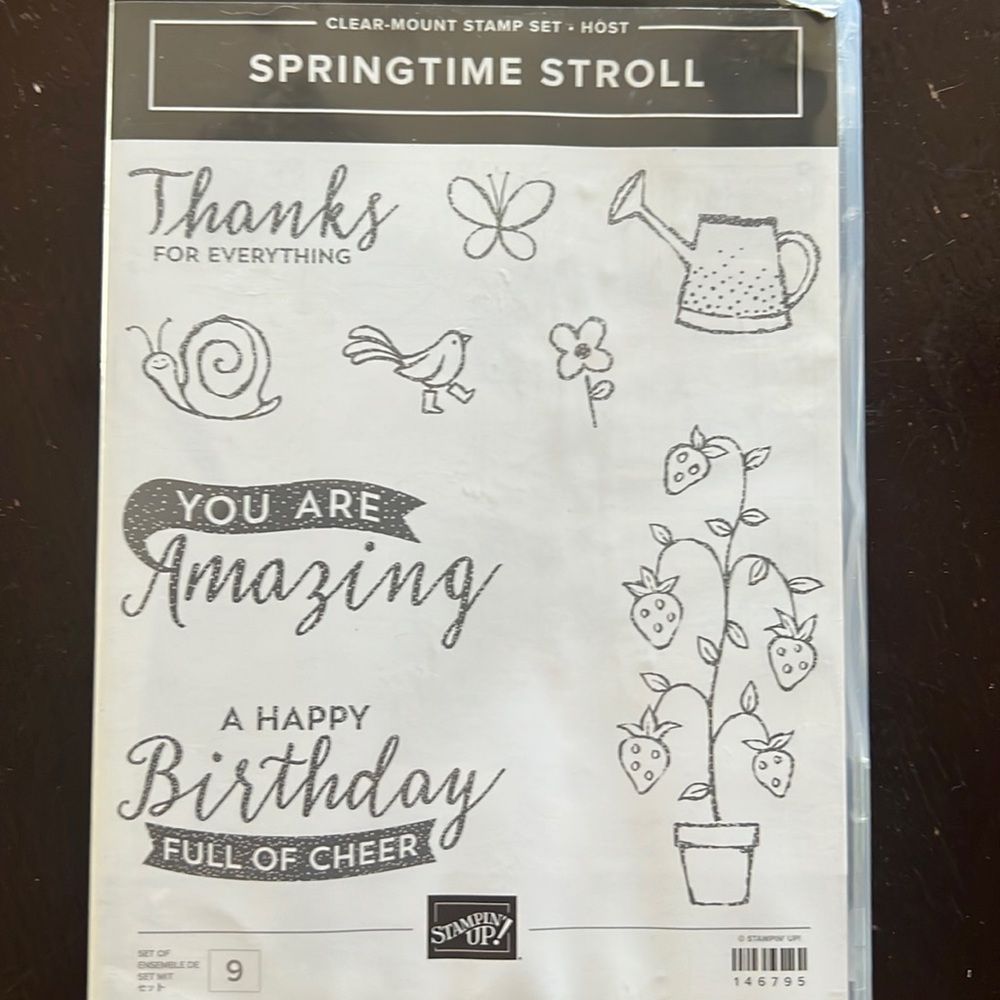 Stampin Up Stamp Set Springtime Stroll Stamp Set